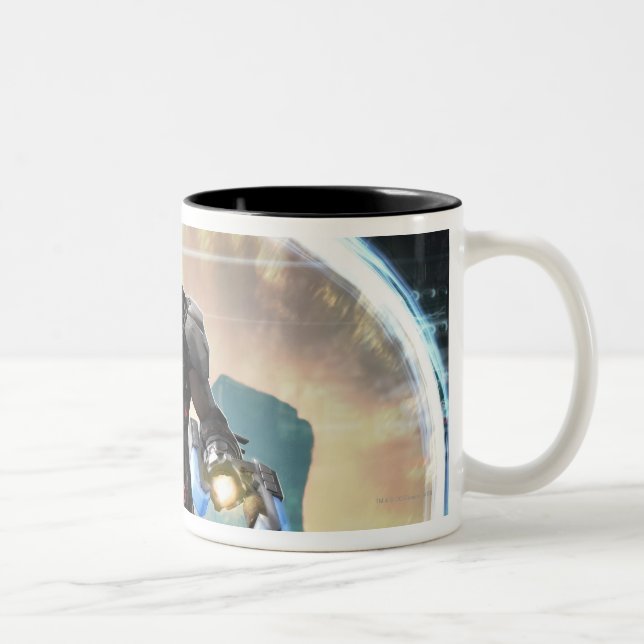 Caneca De Café Em Dois Tons Imagem: Cyborg 2 (Direita)