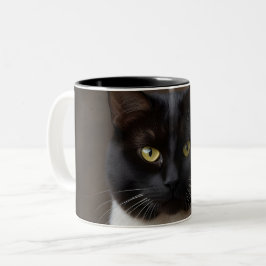 Caneca De Café Em Dois Tons Imagem de Cat