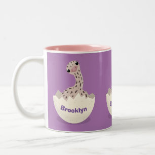 Caneca De Café Em Dois Tons Imagem de desenho animado de biberão