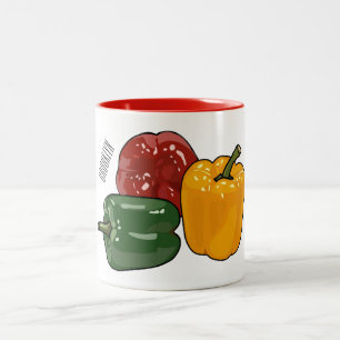 Caneca De Café Em Dois Tons Imagem de desenho em Capsicum