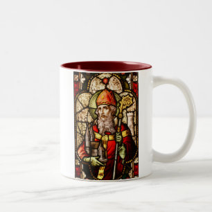 Caneca De Café Em Dois Tons Imagem de Patrick de santo no vitral