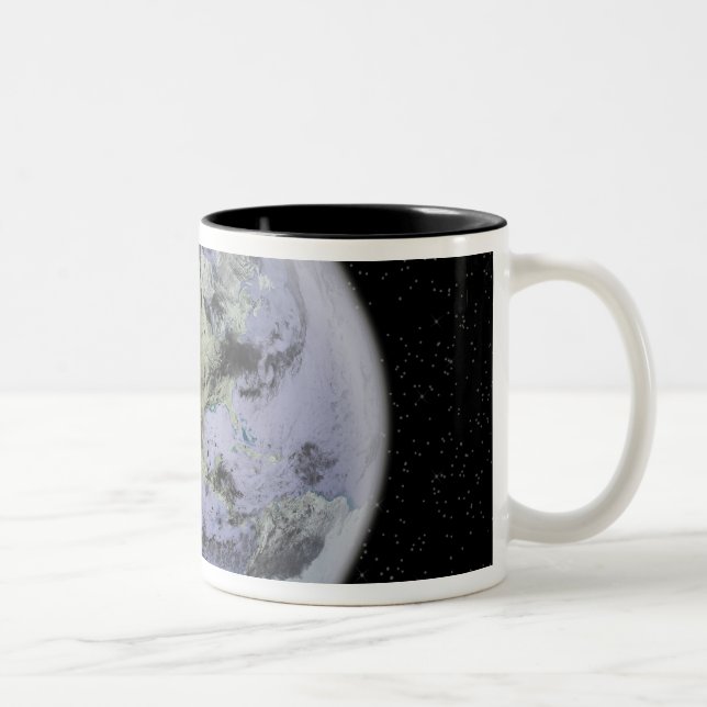 Caneca De Café Em Dois Tons Imagem digitalmente melhorada da Terra do Cheio (Direita)