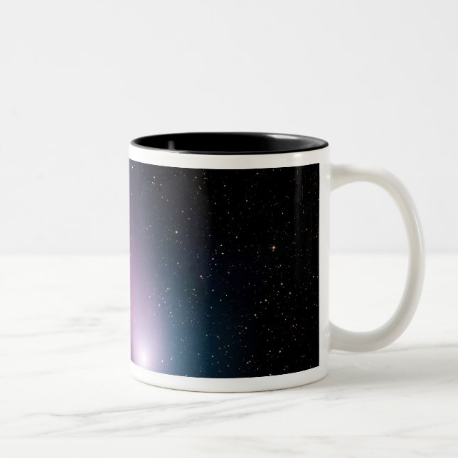 Caneca De Café Em Dois Tons Imagem do cometa C/2001 T4 (NEAT) (Direita)