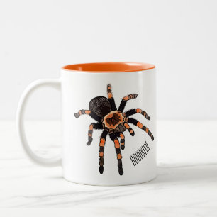 Caneca De Café Em Dois Tons Imagem do desenho de Tarantula