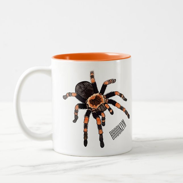 Caneca De Café Em Dois Tons Imagem do desenho de Tarantula (Esquerda)