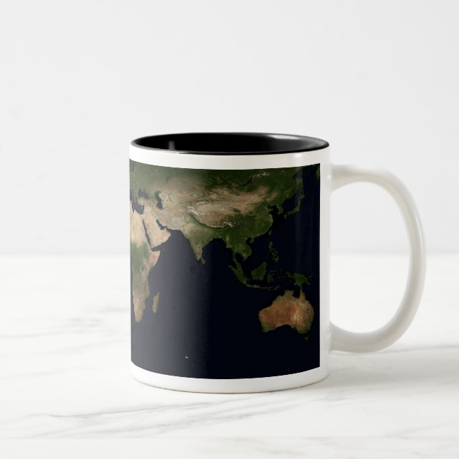 Caneca De Café Em Dois Tons Imagem global do mundo (Direita)