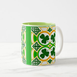 Caneca De Café Em Dois Tons Imagem irlandesa para a caneca de dois tons