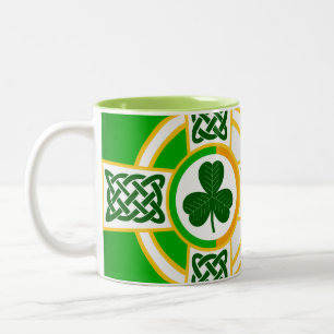 Caneca De Café Em Dois Tons Imagem irlandesa para a caneca de dois tons