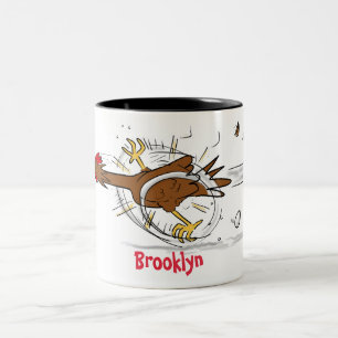 Caneca De Café Em Dois Tons Imagem legal e engraçada de desenho animado de fr
