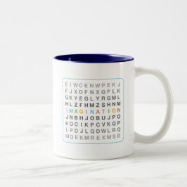 Caneca De Café Em Dois Tons Imaginação no Quebra-cabeça