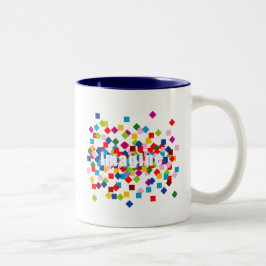 Caneca De Café Em Dois Tons Imagine_quadrado bkgd(K)