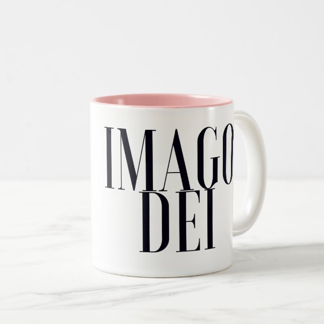 Caneca De Café Em Dois Tons Imago Dei (Frente Esquerda)