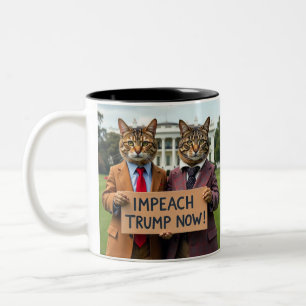Caneca De Café Em Dois Tons Impeach Trump