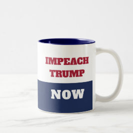 Caneca De Café Em Dois Tons Impeachment Agora Anti-Trumpismo