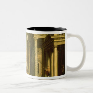 Caneca De Café Em Dois Tons Imperador Augustus e o Sibyl, 1535