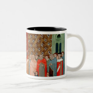 Caneca De Café Em Dois Tons Imperador justiniano e sua corte