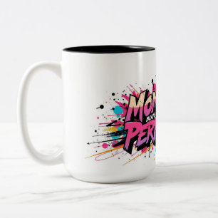 Caneca De Café Em Dois Tons Ímpeto Vence a Perfeição - Motivação