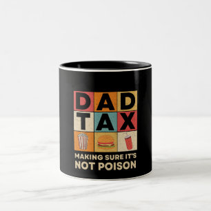 Caneca De Café Em Dois Tons Imposto do Papai Garantindo que Não é Veneno Dia d