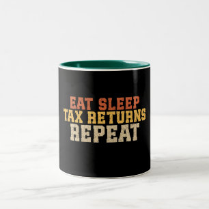 Caneca De Café Em Dois Tons Imposto Funny Season Imposto Imposto