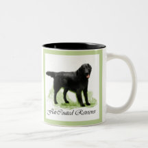 Impressão de Arte de Retriever Revestida Plana
