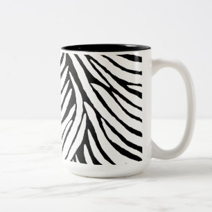 Caneca De Café Em Dois Tons Impressão inspirado da zebra