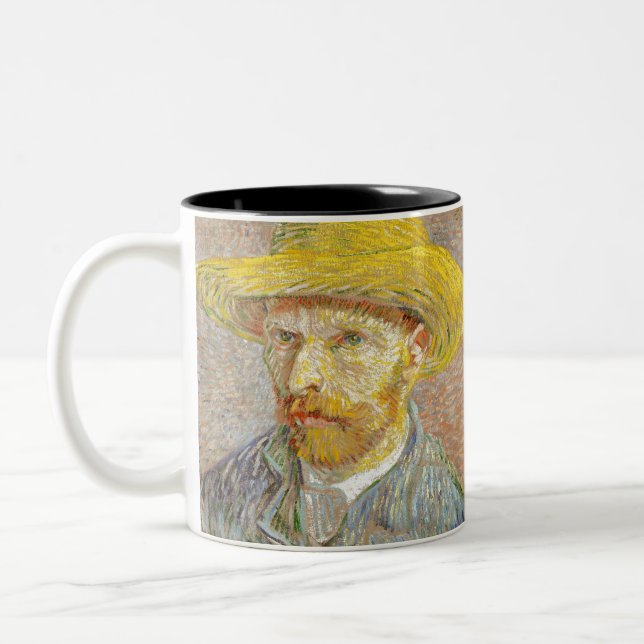 Caneca De Café Em Dois Tons Impressionismo Foto de Vincent Van Gogh com (Esquerda)