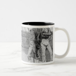 Caneca De Café Em Dois Tons Impressment de marinheiros americanos