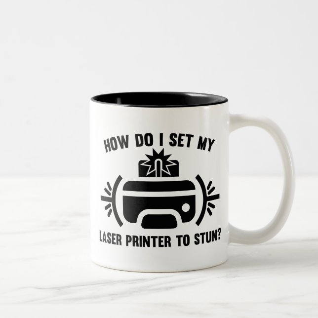 Caneca De Café Em Dois Tons Impressora a laser (Direita)