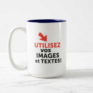 Caneca De Café Em Dois Tons Imprima seus designs online DIY em Português