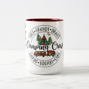 Caneca De Café Em Dois Tons Incêndios, Amigos, Bebidas Ataque À Tripulação