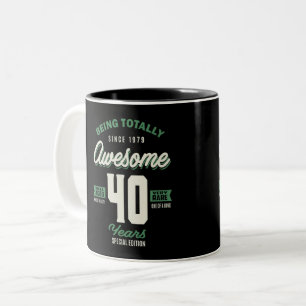 Caneca De Café Em Dois Tons Incrível 40 Anos