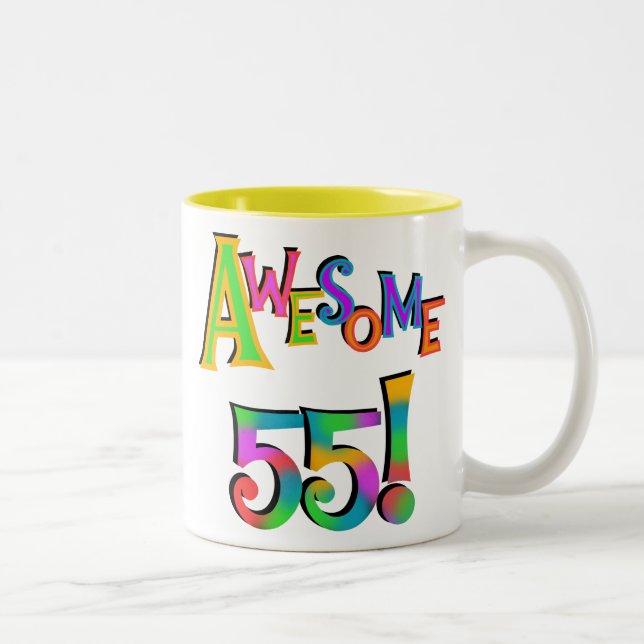 Caneca De Café Em Dois Tons Incrível 55 t-shirts e presentes (Direita)
