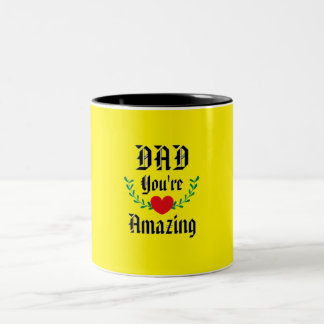 Caneca De Café Em Dois Tons Incrível Pai Mug - Mostre seu amor e apreço