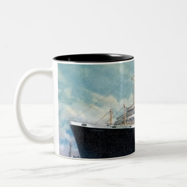 Caneca De Café Em Dois Tons Independência de USS & de constituição dos SS (Esquerda)