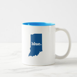CANECA DE CAFÉ EM DOIS TONS INDIANA ESTADO AZUL