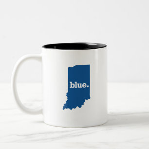 CANECA DE CAFÉ EM DOIS TONS INDIANA ESTADO AZUL