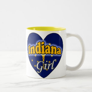 Caneca De Café Em Dois Tons Indiana Girl