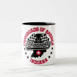 Caneca De Café Em Dois Tons Indianápolis,Indiana