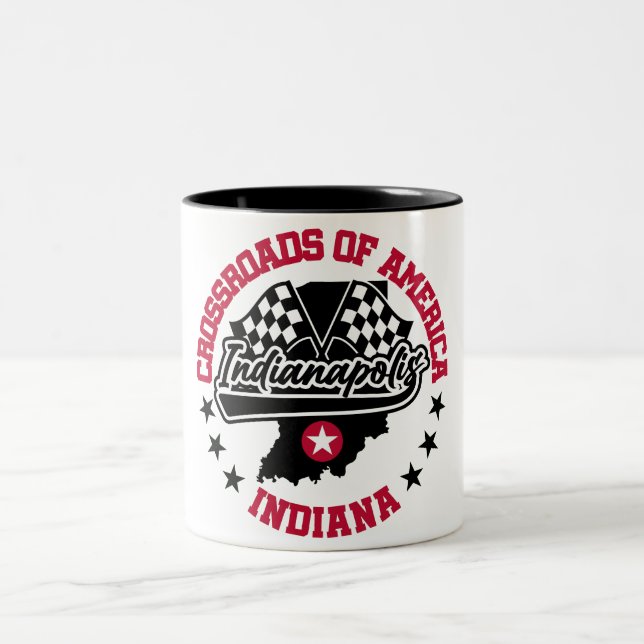 Caneca De Café Em Dois Tons Indianápolis,Indiana (Centro)