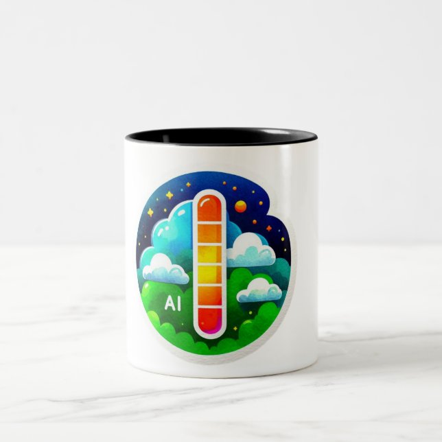 Caneca De Café Em Dois Tons Índice de qualidade do ar (Centro)