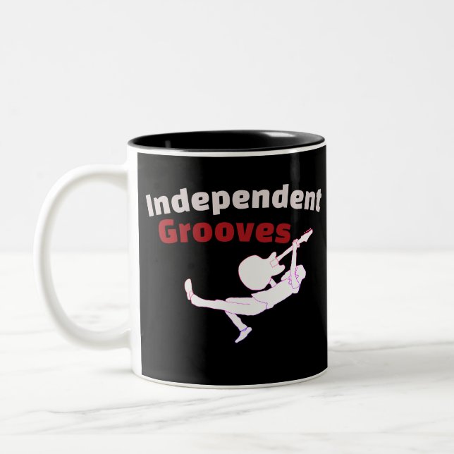 Caneca De Café Em Dois Tons Indie Independent Grooves (Esquerda)