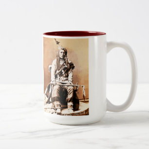 Caneca De Café Em Dois Tons índio Crow, 1880