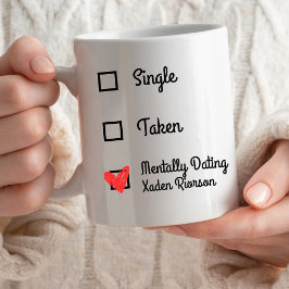 Caneca De Café Em Dois Tons Individual. Comprometido. Personalizável Por Namor