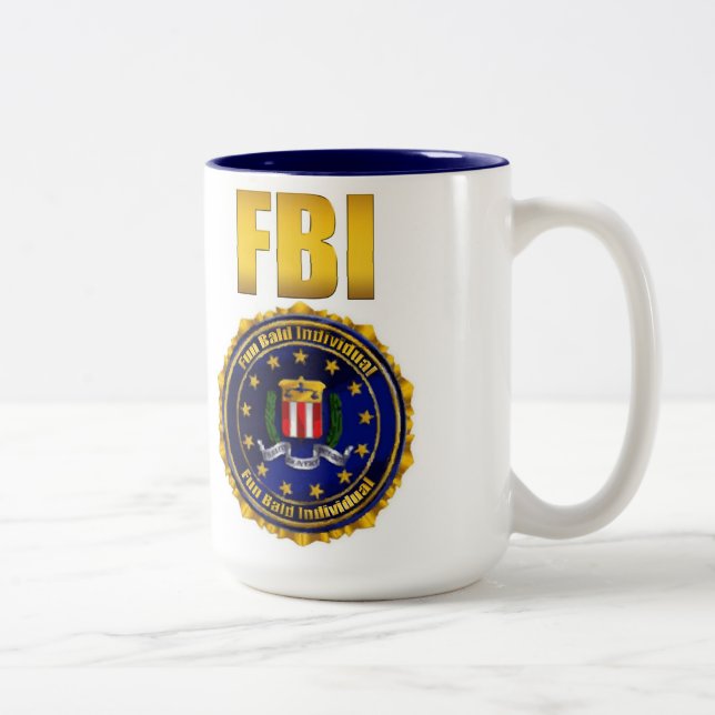 Caneca De Café Em Dois Tons Indivíduo calvo do divertimento (Direita)