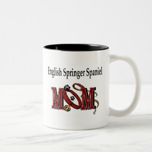 Caneca De Café Em Dois Tons Inglês Springer Spaniel Mãe Mug