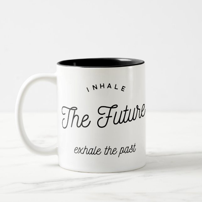Caneca De Café Em Dois Tons inhale the future (Esquerda)