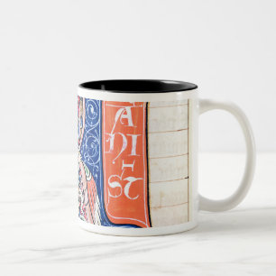 Caneca De Café Em Dois Tons Inicial "R" 2 de Historiated
