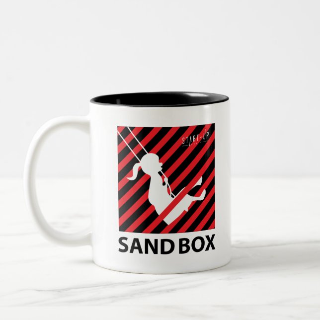 Caneca De Café Em Dois Tons Iniciar Kdrama - Logotipo do Sandbox (Esquerda)