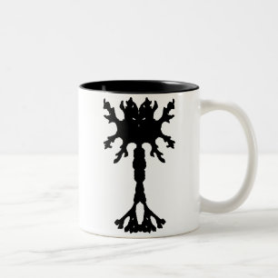 Caneca De Café Em Dois Tons Inkblot Neuron Mug