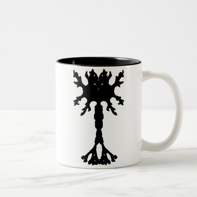 Caneca De Café Em Dois Tons Inkblot Neuron Mug (Direita)